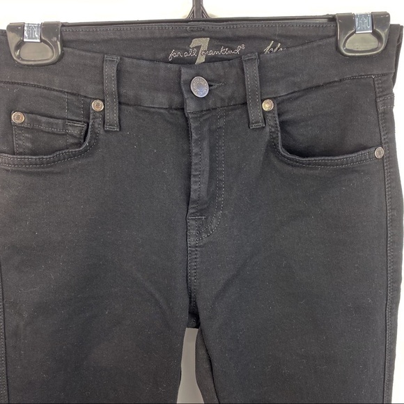 7 for all Mankind Kimmie Crop black jeans - Picture 4 of 6